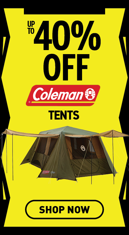 Up to 40% off coleman tents