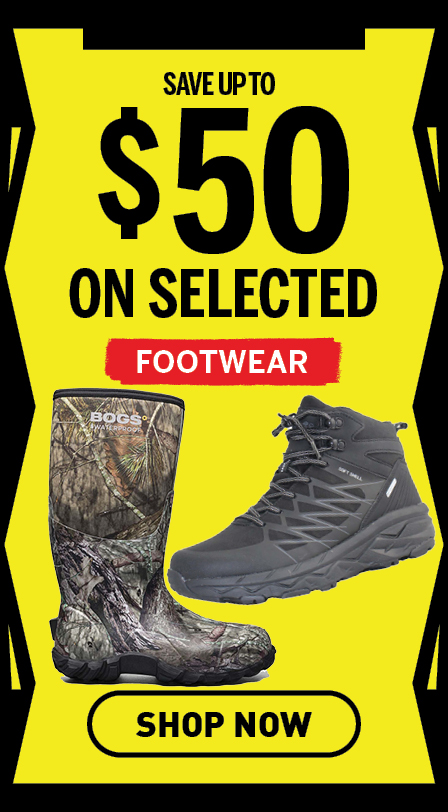 Footwear up to $50 off